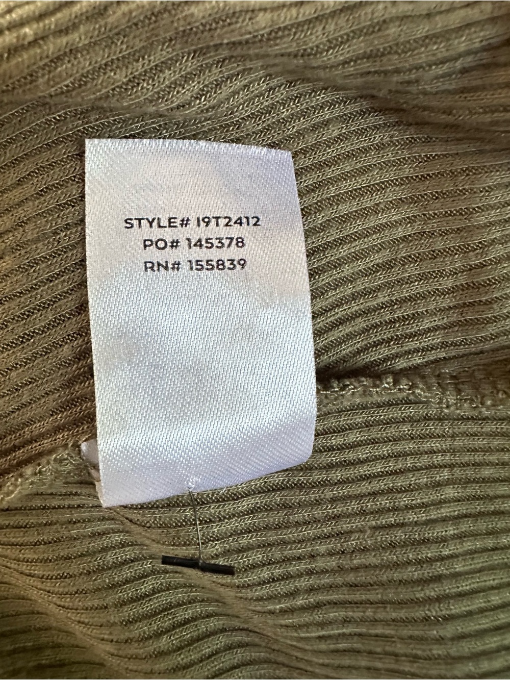 Lulus Simply the Best Olive Ribbed Henley Bodysuit XS Square Neck Stretch - Picture 7 of 11